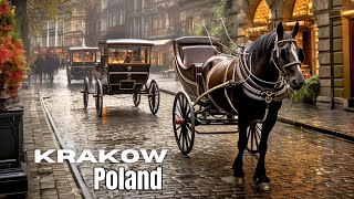 Krakow Winter Walking Tour of Poland in 4K HDR [upl. by Machos]