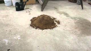 Making Lime Mortar using Quicklime 1 of 3 [upl. by Velick]