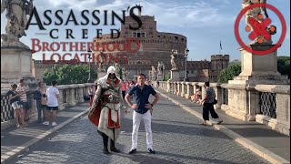 Assassins Creed Brotherhood Rome locations  Game vs Real Life [upl. by Fina]