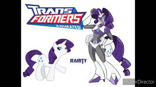 My Little Pony Others CartoonsTransformers With A Characters [upl. by Melan754]