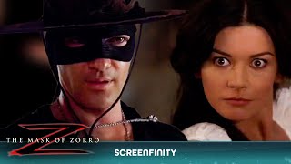 The Mask Of Zorro  STRIP DUEL SCENE  Antonio Banderas VS Catherine ZetaJones  Screenfinity [upl. by Cirdec206]