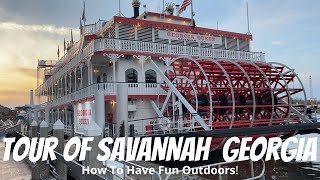 Tour of Savannah Georgia in 4K [upl. by Nerine]