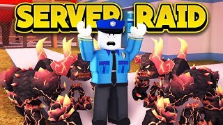 INSANE JAILBREAK SERVER RAID ROBLOX Jailbreak [upl. by Ytissac]