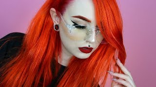 Dying my Hair Orange  Red  Colorista Washout ☆ Evelina Forsell [upl. by Llenoil]