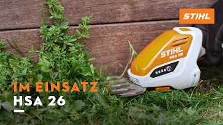 Arbeiten mit der STIHL HSA 26 AkkuStrauchschere [upl. by Scoles]