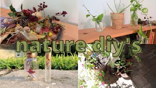 NATURE DIYS  cottagecore aesthetic diys [upl. by Yokum]