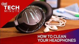 How to clean your headphones Tech Minute [upl. by Tillman]