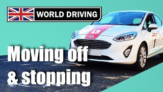 How To Move Off amp Stop in a Manual Car  1st Driving Lesson [upl. by Zurc]