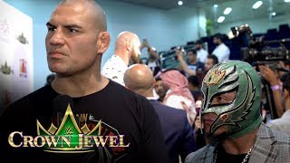 Cain Velasquez and Rey Mysterio powered by family bond WWE Exclusive Oct 30 2019 [upl. by Yrnehnhoj]