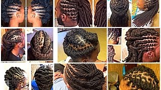 60 SIMPLE LOCSTYLES IDEAS for short medium and long locs [upl. by Nacul]