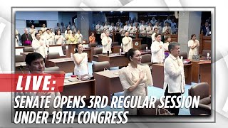 Senate opens third regular session of 19th Congress  ABSCBN News [upl. by Swen]