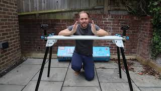 MAC Allister Mitre Saw Stand MMST150  BampQ Product Review [upl. by Eilzel]