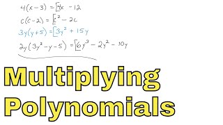 13  Multiplying Polynomials by Monomials Part 1 [upl. by Jude]