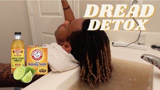 HOW TO ACV RINSE YOUR DREADLOCKS  3 month no retwist update [upl. by Harwin]