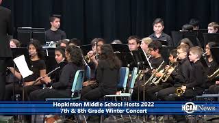 Hopkinton Middle School hosts annual 2022 7th and 8th grade winter concert [upl. by Spancake387]