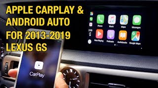 20132019 LEXUS GS  Wired Apple CarPlay  Install amp Demo [upl. by Olifoet463]