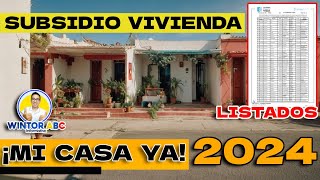 🚨Subsidio de Vivienda 2024 Requisitos y Listado de Beneficiarios [upl. by Asirral792]