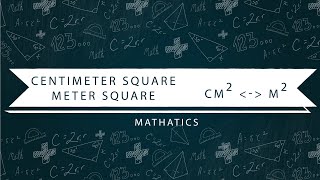 How to convert Square Centimeterscm2 into Square Metersm2 and viceversa [upl. by Nylarac82]