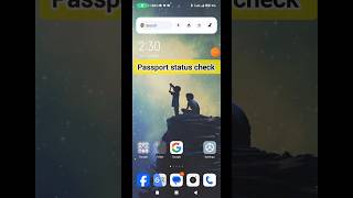 How to Check Passport Status Online shorts passport passportcheck [upl. by Goodhen]