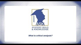 What is critical analysis [upl. by Ahsatsan158]