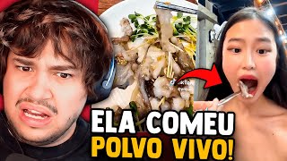 AS COMIDAS MAIS ESTRANHAS DA ÁSIA 😮 [upl. by Htezzil]