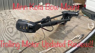 Minn Kota Edge Bow Mount Trolling Motor Updated Review [upl. by Amada]