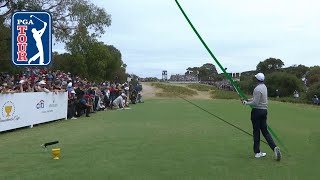 Using the slopes at Royal Melbourne in the Presidents Cup 2019 [upl. by Amby]