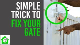 Fix Fence Gate  Quick and Easy [upl. by Secnirp]