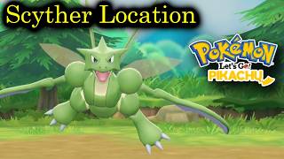 Pokemon Lets Go Pikachu  Where to Find Scyther [upl. by Candide]