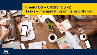 FreeRTOS on STM32 v2  12c Tasks priorities  lab [upl. by Ferd]