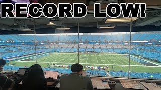 Carolina Panthers EMBARRASS the NFL with RECORD LOW ATTENDANCE vs Falcons 45 cent tickets REJECTED [upl. by Kassab]