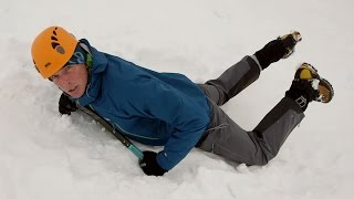 Winter skills 25 how to ice axe arrest in the snow [upl. by Aenitsirhc]