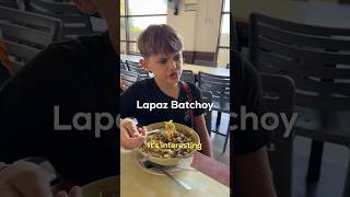 11yo Boy Describes Lapaz Batchoy In Iloilo Philippines [upl. by Llenal97]