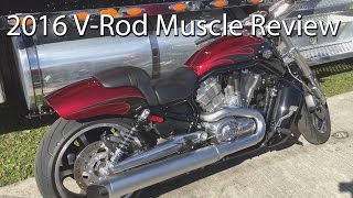 2016 Harley Davidson V Rod Muscle Motorcycle Review [upl. by Iahs931]