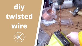 How To Make Your Own Twisted Wire  Metalsmithing Tips  Top Tip Tuesday  Kernowcraft [upl. by Antonia]