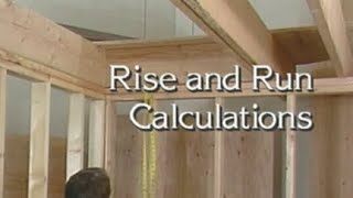 Stairbuilding Rise and Run Calculations [upl. by Eecyac]