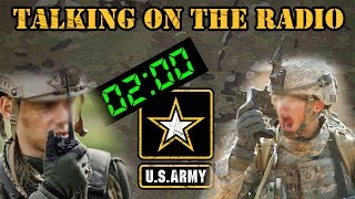 How to talk on an Army radio [upl. by Dexter]