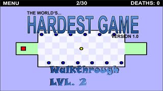 The Worlds Hardest Game  Walkthrough Level 2 [upl. by Leibman]