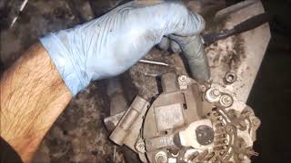 opel corsa d 13cdti how to repair alternator [upl. by Nyltac]