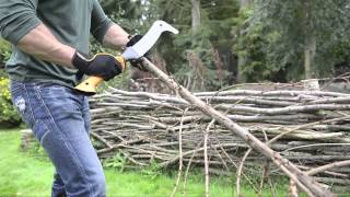 How to cut branches with Fiskars Brush Hook XA3 [upl. by Zipah]