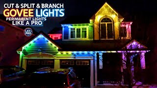 Cut Split Branch amp Install Govee Permanent LED Light Strips Like a Pro [upl. by Ssej93]