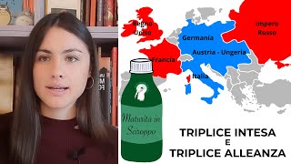 La TRIPLICE INTESA e la TRIPLICE ALLEANZA quando nacquero come perché tra chi [upl. by Valle]