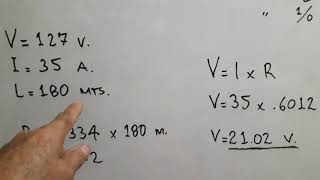 COMO CALCULAR LA CAÍDA DE TENSIÓN Ó VOLTAJE [upl. by Nitsruk657]