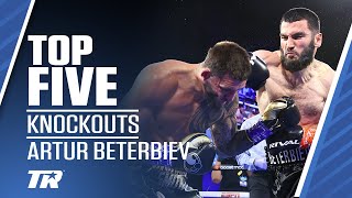 Top 5 Artur Beterbiev Knockouts  Beterbiev Returns Jan 28 ESPN [upl. by Ethbun783]