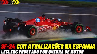 FERRARI ADIANTA PACOTE DE ATUALIZAÇÕES PARA GP DA ESPANHA  FÓRMULA 1 [upl. by Enerol216]