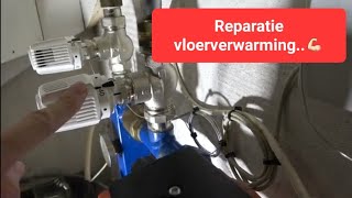 Reparatie vloerverwarmingsverdeler met stadsverwarming💪🏻 [upl. by Fennelly]