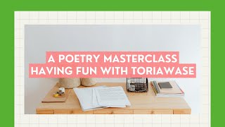 A poetry masterclass with Joshua Gage [upl. by Ammon]