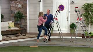 Hailo Lightweight 5Step Safety Ladder with EZ Clix System on QVC [upl. by Aneras]