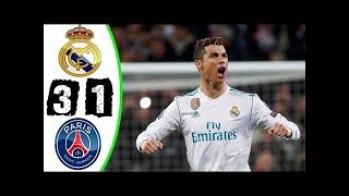 Real Madrid VS PSG 3 1 UCL HD Highlights with English Commentary YouTube [upl. by Porta243]