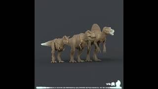 Nanmu comparison of the proportional relationship between Carnotaurus and other animals [upl. by Bridges]